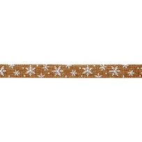 Art.7284 Listón Yute Copo Nieve