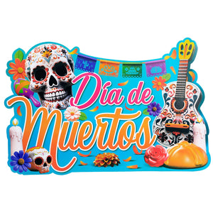 Art.741 Letrero Día De Muertos 45x68cm 1pz