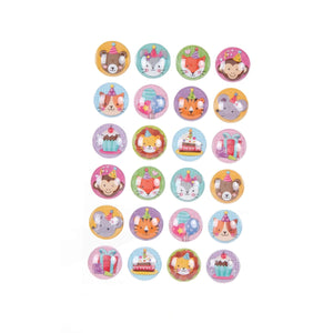 Art.7661 Calcomanía Burbujas Animales Surtido