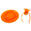 Fantasías Miguel Art.8151 Bolsa De Dulces Círculo 23cm 6pz Naranja