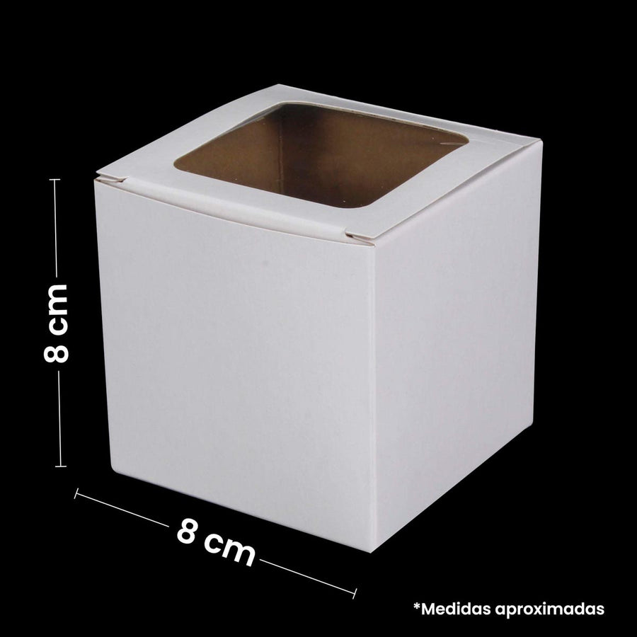 Art.8252 Caja De Cartón/Pvc 8x8x8cm 1pz
