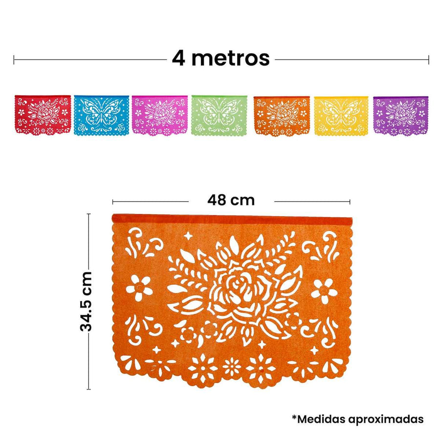 Art.8372 Guía De Papel Mariposas 34.5x48cm 4m