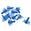 Fantasías Miguel Art.8945 Mariposa De Vidrio 20mm 10pz Azul Transpa