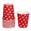 Fantasías Miguel Art.8984 Vaso Color Con Puntos 9x7cm    (Aprox) 10pz Rojo