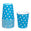 Fantasías Miguel Art.8984 Vaso Color Con Puntos 9x7cm    (Aprox) 10pz Azul