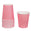 Fantasías Miguel Art.8986 Vaso Color Liso 9x7cm    (Aprox) 10pz Rosa