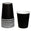 Fantasías Miguel Art.8986 Vaso Color Liso 9x7cm    (Aprox) 10pz Negro