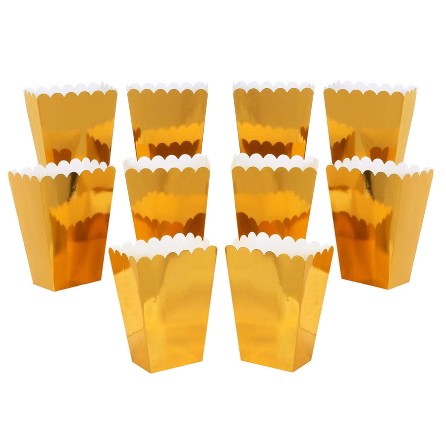 Art.9002 Caja Palomitas Lisa Metalizada 13x9.5x6.5cm 10pz