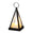 Fantasías Miguel Art.9355 Quinque Triangular Con Vela Led  (Incluye 3 Baterias Reemplazables) 8x4.5cm 1pz Negro
