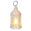 Fantasías Miguel Art.9367 Quinque Hexagonal Con Vela Led  (Incluye 3 Baterías Reemplazables) 9x4.5cm 1pz Blanco