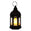 Fantasías Miguel Art.9367 Quinque Hexagonal Con Vela Led  (Incluye 3 Baterías Reemplazables) 9x4.5cm 1pz Negro