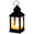 Fantasías Miguel Art.9397 Quinque Con Vela Led  (Incluye 3 Baterías Reemplazables) 10x4.5cm 1pz Negro