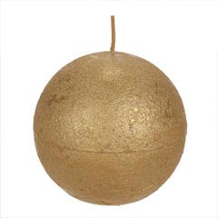 Art.9533 Vela Esfera Metálica 8x8cm 1pz