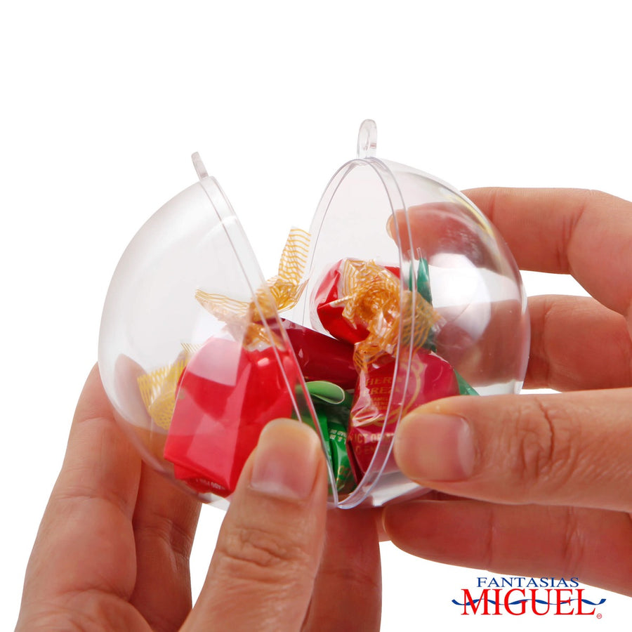 Art.9842 Esfera Transparente Armable 80mm 4pz