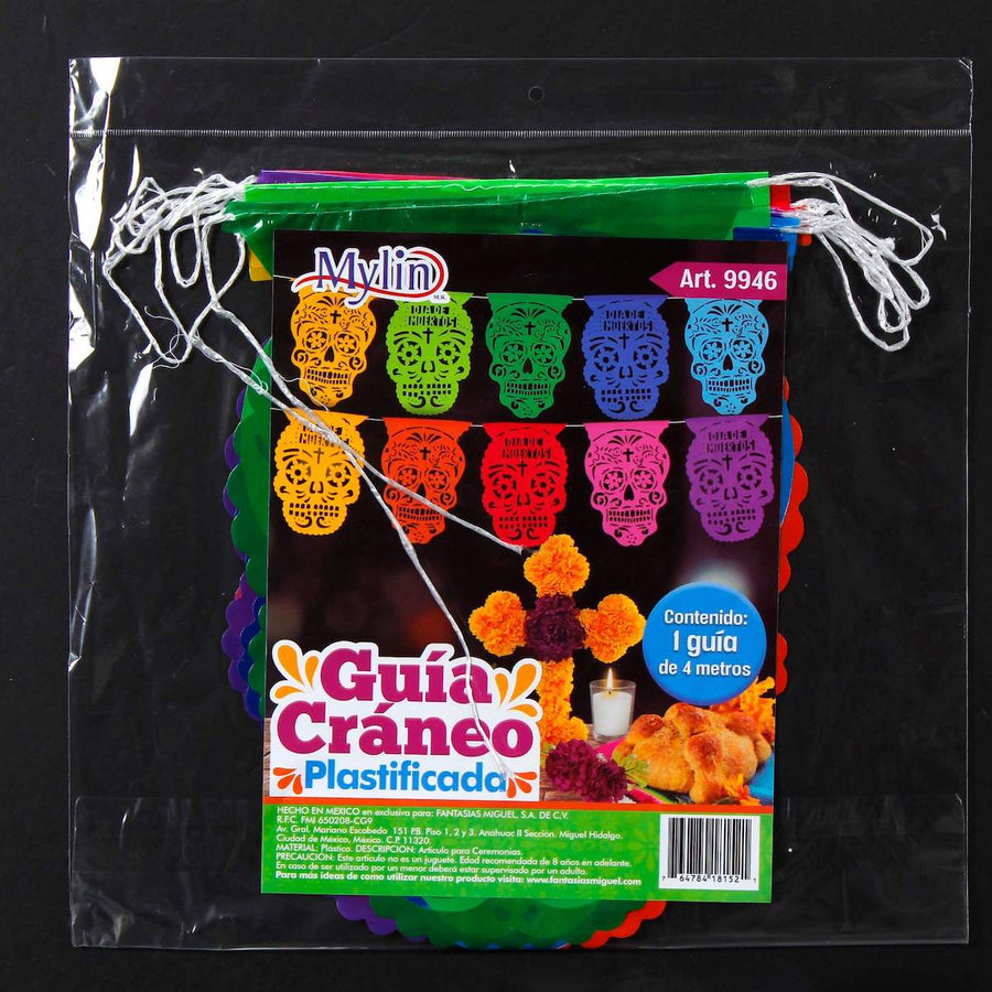 Art.9946 Guía Cráneo Grande Plastificada 32.5x22.5    4m 1pz