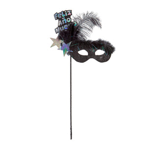 Antifaz Año Nuevo Plumas