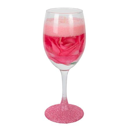 Vela En Copa Rosa