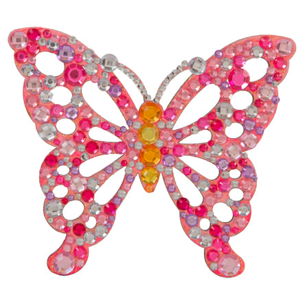 Mariposa Con Piedritas Rosa