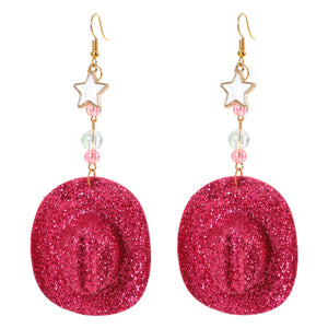 Aretes Con Sombrero Vaquero
