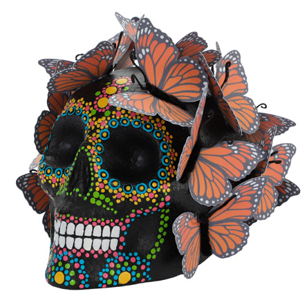 Cráneo Con Mariposas