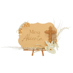 Pizarrón Mesa De Dulces Comunión