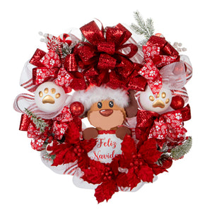 Corona Navideña Mascota