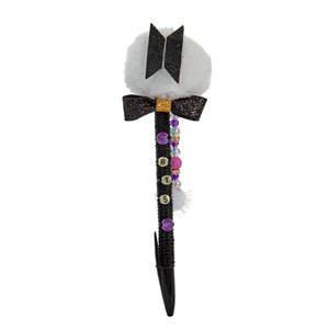 Pluma Decorativa Con Pompom