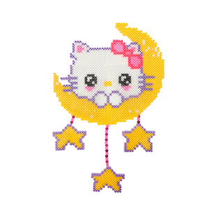 Luna Y Estrellas Con Cuentas De Tubito