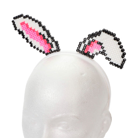 Diadema Conejo Con Cuentas De Tubito