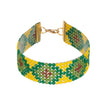 Fantasías Miguel Clave:ED231 Pulsera Rombos Verdes