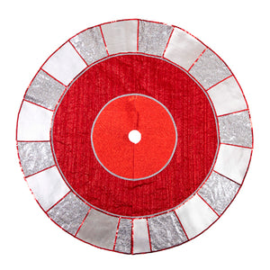 Pie De Árbol Rojo/Plata
