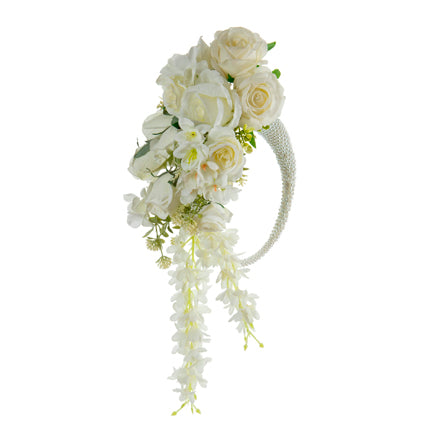 Ramo Blanco Con Perlas