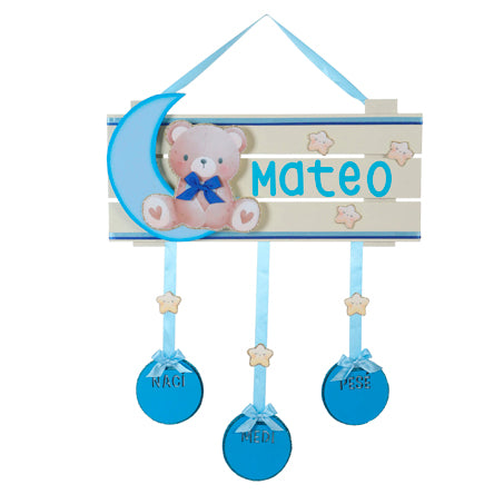 Letrero Baby Osito Recién Nacido