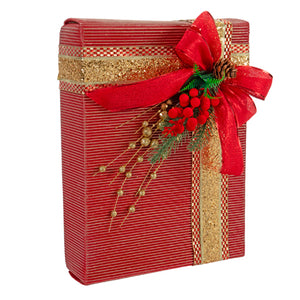 Caja De Regalo Moño Rojo