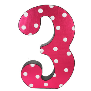 Adorno Numero 3 Fiesta Infantil