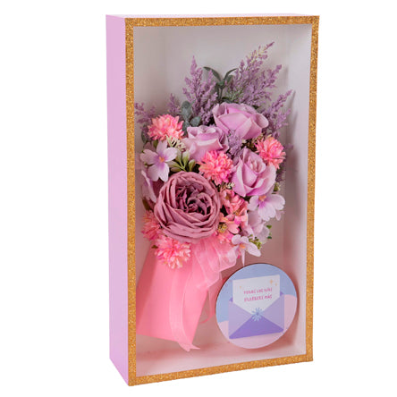Caja Con Arreglo Flores