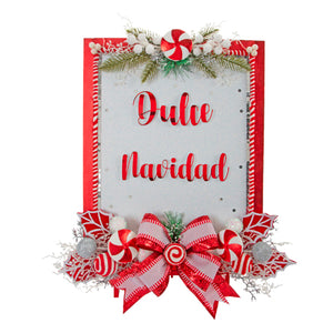 Letrero Pizarrón Dulce Navidad