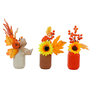 Frascos Decorativos Otoñales
