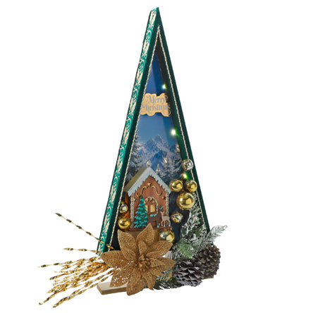 Pino Navideño Verde-Oro