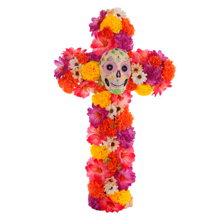 Cruz Con Flores De Cempasuchil