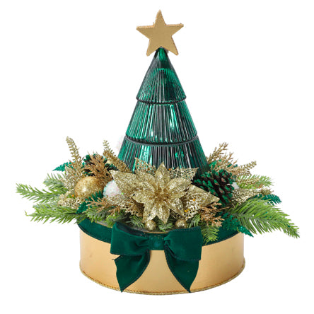 Centro De Mesa Navideño Con Vela