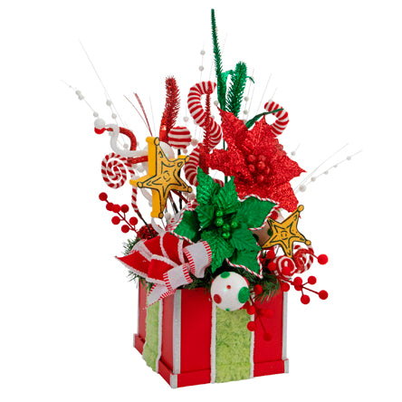 Arreglo Navideño Con Estrellas