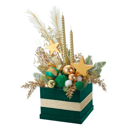 Centro De Mesa Navideño Con Velas