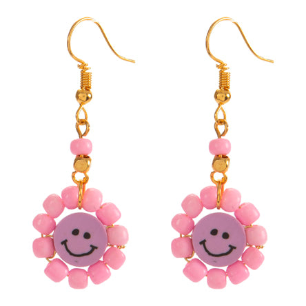 Aretes Rosas Con Emoji