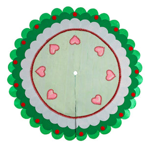 Pie De Árbol Navideño Verde