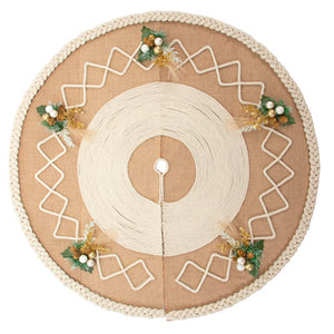 Pie De Árbol Navideño Rustico