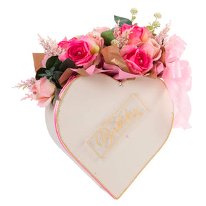 Arreglo Caja Corazón Con Moño