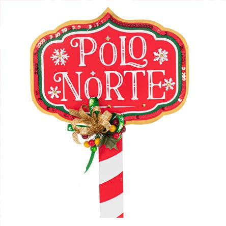Adorno Letrero Polo Norte