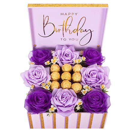 Rosas Eternas Happy Birthday