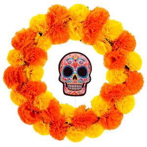 Corona Cempasúchil Dia De Muertos